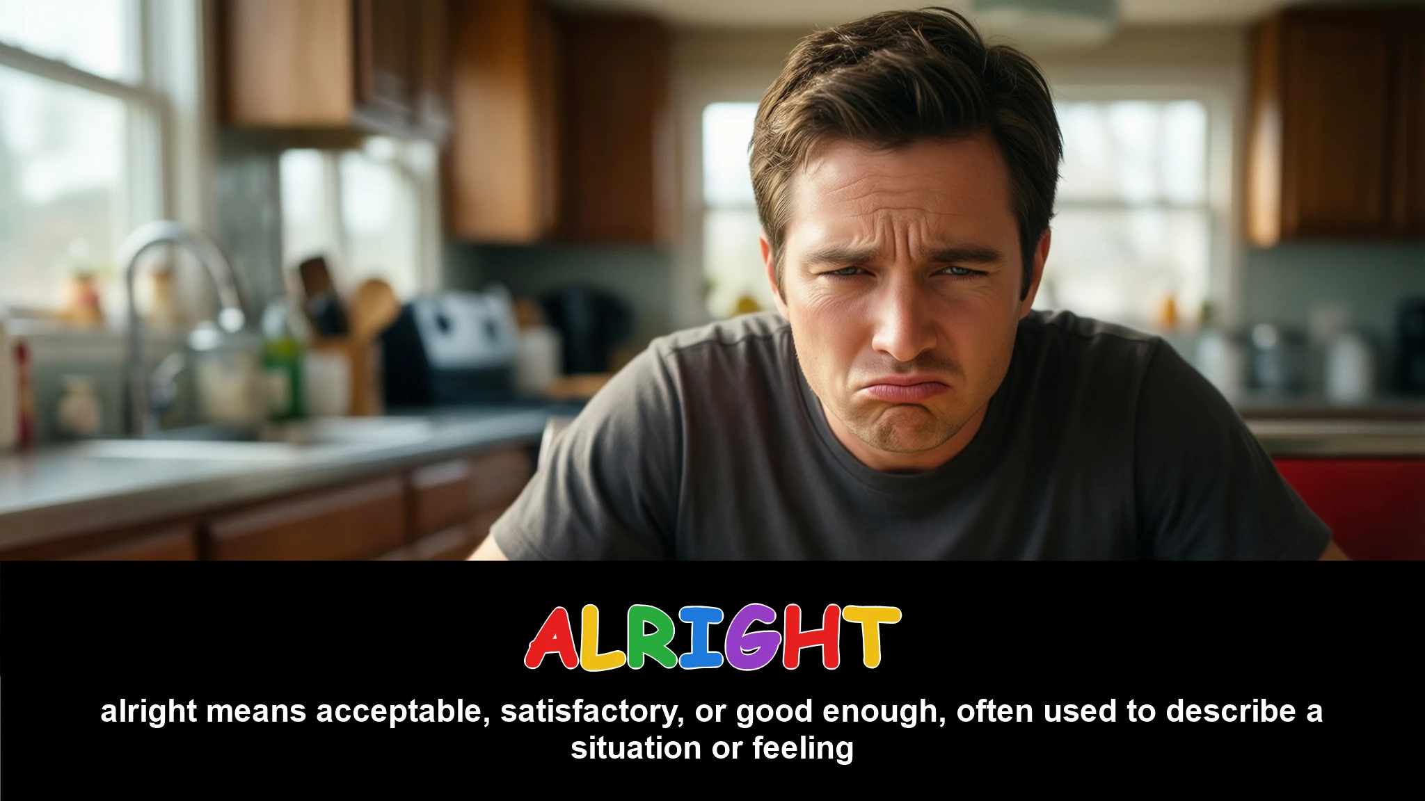 English Illustration for alright